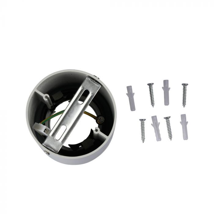 GU10 Ceiling-mounted luminaire, white, cylindrical, IP54, Ø82 x 101 mm V-TAC