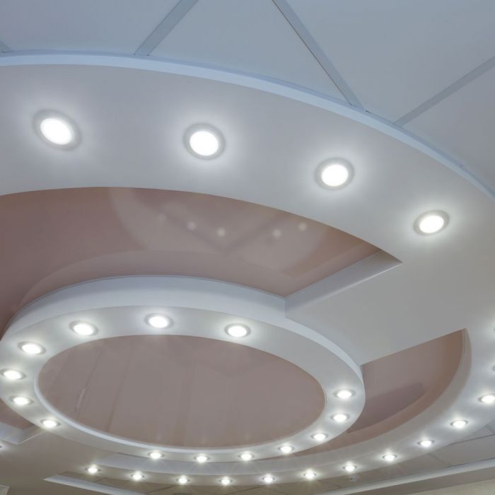 GX53 lampsockel, infälld, vit, V-TAC