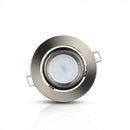 GU10 recessed frame/fixture, round, adjustable light direction, Ø102X46mm, recessed. Ø93mm, satin nickel, V-TAC