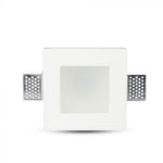 GU10 recessed plaster frame/fixture, square, white, 120x120x60mm, recessed. Size. 123x123mm, V-TAC