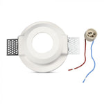 GU10 infälld gipsram/armatur, rund, vit, Ø120x60mm, infälld. Storlek. Ø123mm, V-TAC
