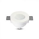 GU10 recessed plaster frame/fixture, round, white, Ø120x60mm, recessed. Size. Ø123mm, V-TAC