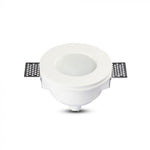 GU10 infälld gipsram/armatur, rund, vit, Ø120x60mm, infälld. Storlek. Ø123mm, V-TAC