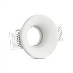 GU10 infälld gipsram/armatur, rund, vit, Ø100x40mm, infälld. size: 404040404040404040404040404040404040404040. Ø103mm, V-TAC