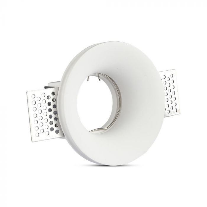 GU10 infälld gipsram/armatur, rund, vit, Ø100x40mm, infälld. size: 404040404040404040404040404040404040404040. Ø103mm, V-TAC