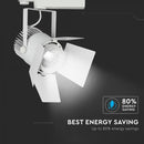 33W(2640Lm) LED COB sliežu prožektors, V-TAC SAMSUNG CHIP, IP20, garantija 5 gadi, auksti balta gaisma 5000K