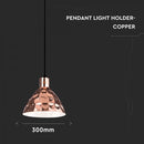 FOR SALE_External lamp holder, metal plafond, D300 ''Rose gold" series, V-TAC