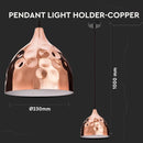 Hanging lamp frame, metal plafond, D230, "Rose gold" series, V-TAC