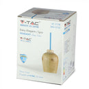 Iekarams spuldžu ietvars, koka, zils vads, D73, V-TAC