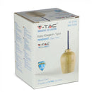 Держатель для подвесной лампы, дерево, фиолетовый провод, D73, V-TAC