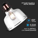 Hanging lamp frame, transparent scycle, D220, V-TAC