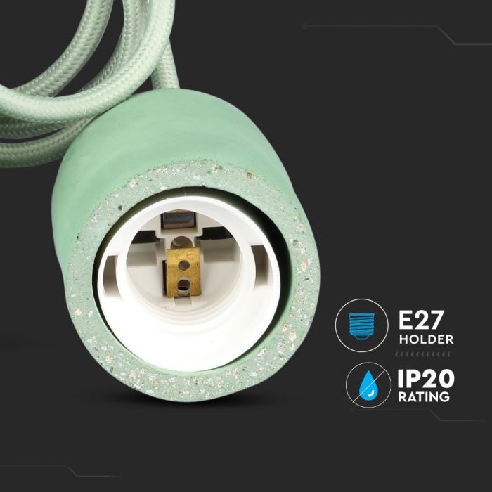 Hanging lamp frame, green, D50, V-TAC