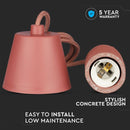 Hanging lamp frame, red, D50, V-TAC