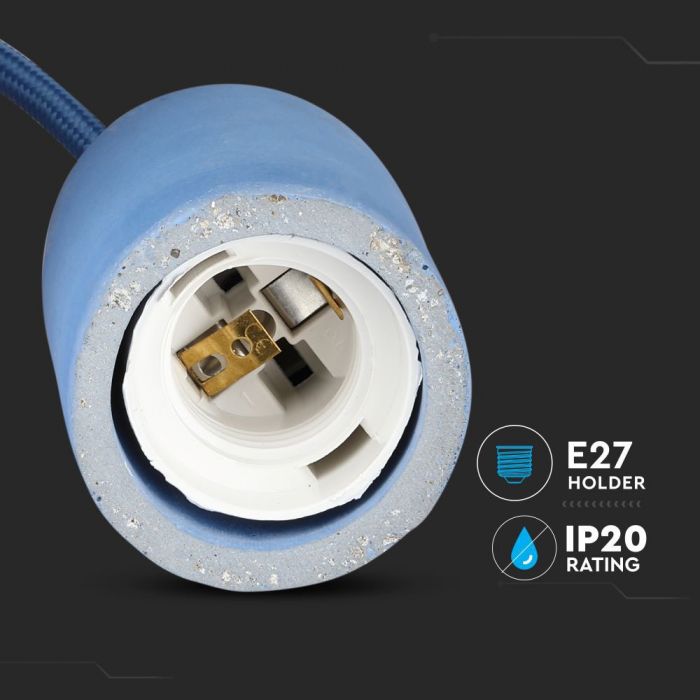 Hanging lamp frame, light blue, D50, V-TAC