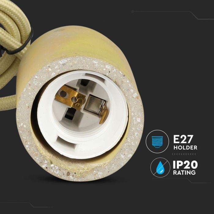 Hanging lamp frame, yellow, D50, V-TAC