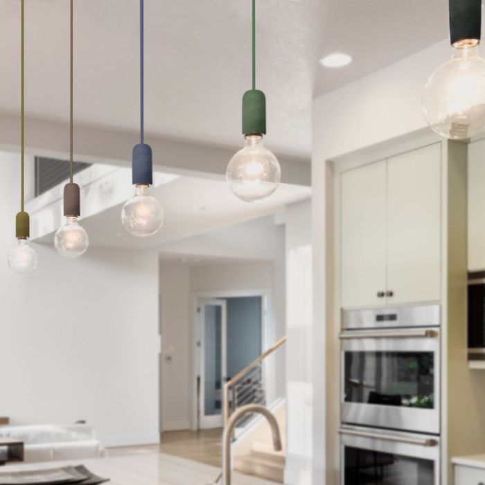 Hanging lamp frame, yellow, D50, V-TAC