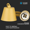 Hanging lamp frame, brown, D50, V-TAC