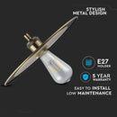 Hanging lamp frame, metal, D300, ''Rose Gold'', V-TAC