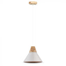 Iekarams spuldžu ietvars, alumīnijs/koks, balts vads, D260, V-TAC