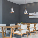 Hållare för hängande lampa, metall/trä, D250, V-TAC