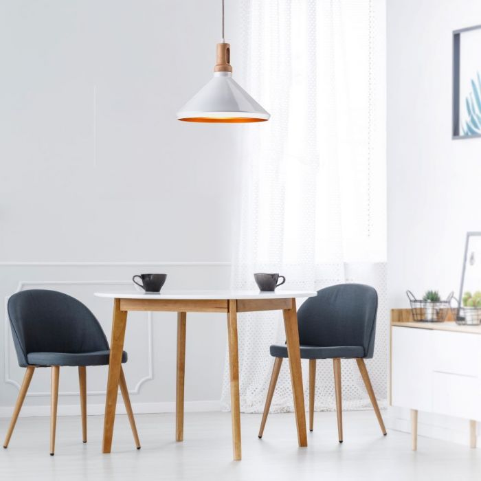 Hanging lamp frame, metal/wood, D350, V-TAC