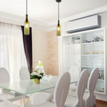 Lamp pendant with E14 base, decorative bottle, gray, V-TAC