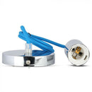 Hanging lamp frame, metal, chrome, blue wire, D36, V-TAC