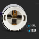 Hanging lamp frame, metal, chrome, purple wire, D36, V-TAC