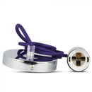 Hanging lamp frame, metal, chrome, purple wire, D36, V-TAC