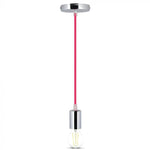 Ripplampide hoidja, metall, kroomitud, roosa traat, D36, V-TAC