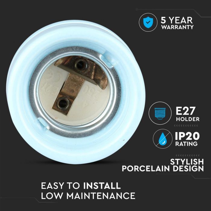 Portselanist laekinnitus, sinine, V-TAC