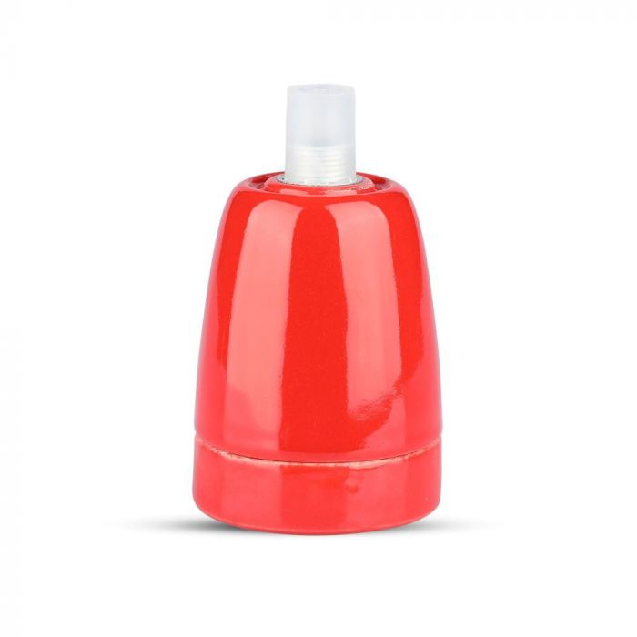 Porcelāna stiprinājums pie griestiem, sarkans, V-TAC