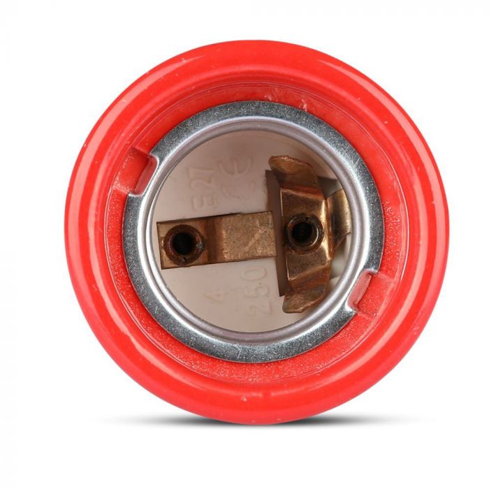 Takfäste i porslin, röd, V-TAC