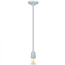 Iekarams porcelāna spuldžu ietvars uz E27 cokola, pelēks, V-TAC