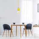 Iekarams porcelāna spuldžu ietvars uz E27 cokola, dzeltens, V-TAC