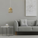 Metal lamp pendant on E27 base, gold color, V-TAC