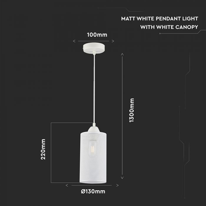 Патрон для лампы с цоколем E27, белый, V-TAC