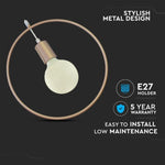Rippvalgusti hoidik, metall, D320, ''Champagne Gold'', V-TAC
