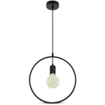 Hanging lamp frame, metal, D320, ''Matt Black", V-TAC