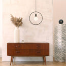 Hanging lamp frame, metal, D320, ''Matt Black", V-TAC