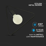 Держатель для подвесной лампы, металл, D320, ''Matt Black'', V-TAC