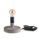Galda lampa, E27 cokols, bez spuldzes, akmens pamatne, D170mm, V-TAC