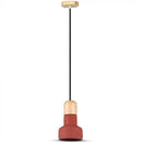 Metāla spuldžu iekars uz E27 cokolu, sarkans, V-TAC