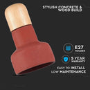 Metal lamp pendant on E27 base, red, V-TAC