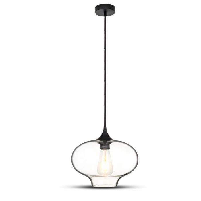 Iekarams spuldžu ietvars, stikla, caurspīdīgs, D265, ''Light clear glass", V-TAC
