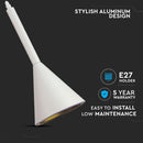FOR SALE_Double lamp holder, aluminium, white, V-TAC