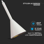 TILL SALU_Dubbel lamphållare, aluminium, vit, V-TAC