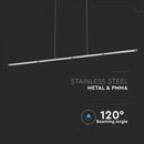 Потолочный светодиодный светильник 36W(2700Lm), хромированный металл, V-TAC, IP20, нейтральный белый 4000K