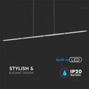 Потолочный светодиодный светильник 36W(2700Lm), хромированный металл, V-TAC, IP20, нейтральный белый 4000K