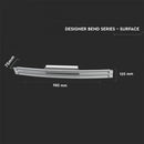 36W(2700Lm) LED-takarmatur 98,5cm, kromad metall, V-TAC, IP20, neutralvit 4000K